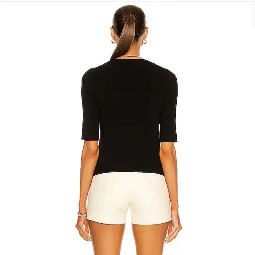 L'AGENCE Carrie Short Sleeve Cardigan - Picture 3 of 8